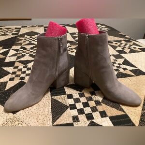Sam Edelman “Taye” grey suede boots